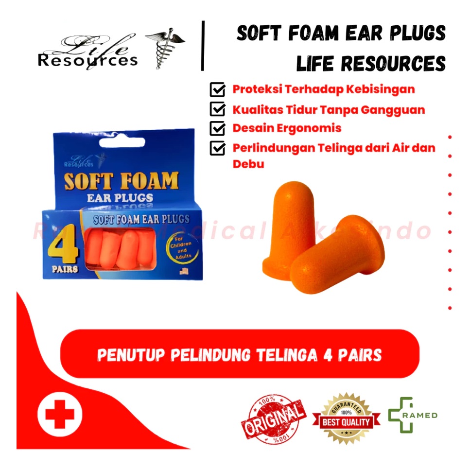  Life Resources Soft Foam Ear Plug