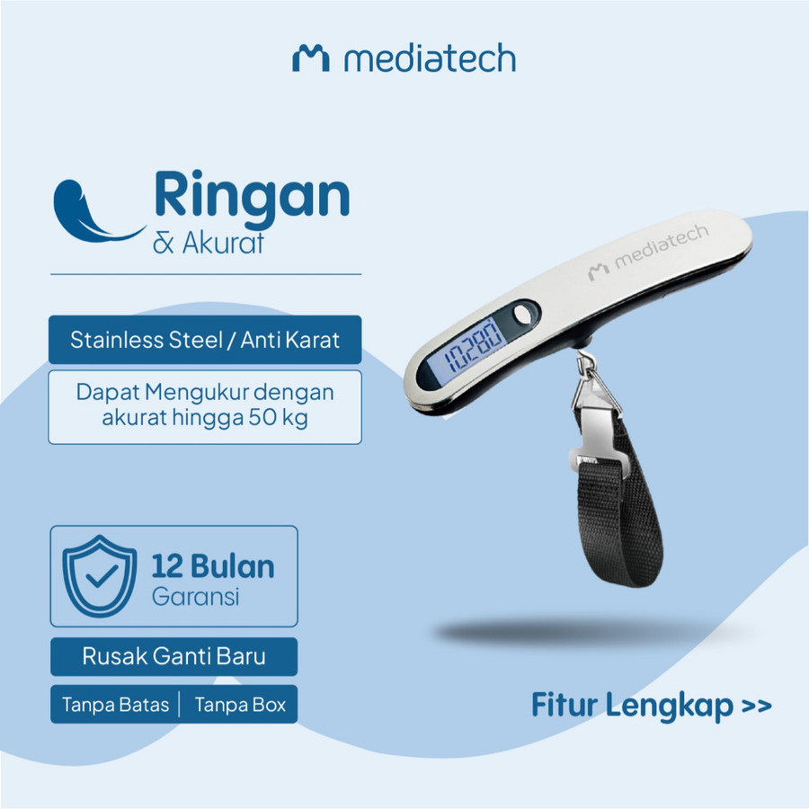  Mediatech Premium Stainless Steel Luggage Scale  LS -220 