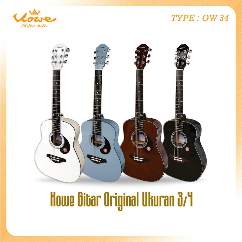 Kowe Gitar 3/4 Akustik Elektrik Equalizer 7545R 5