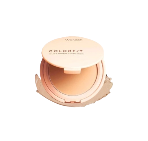 Wardah ｜ Colorfit Velvet Powder Foundation 42N Neutral Sand
