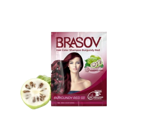 BRASOV ｜ Hair Color Shampoo Burgundy Red