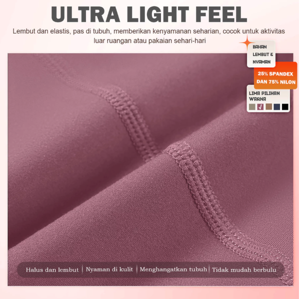  KKTOP Celana Yoga High Waist Dua Lapis