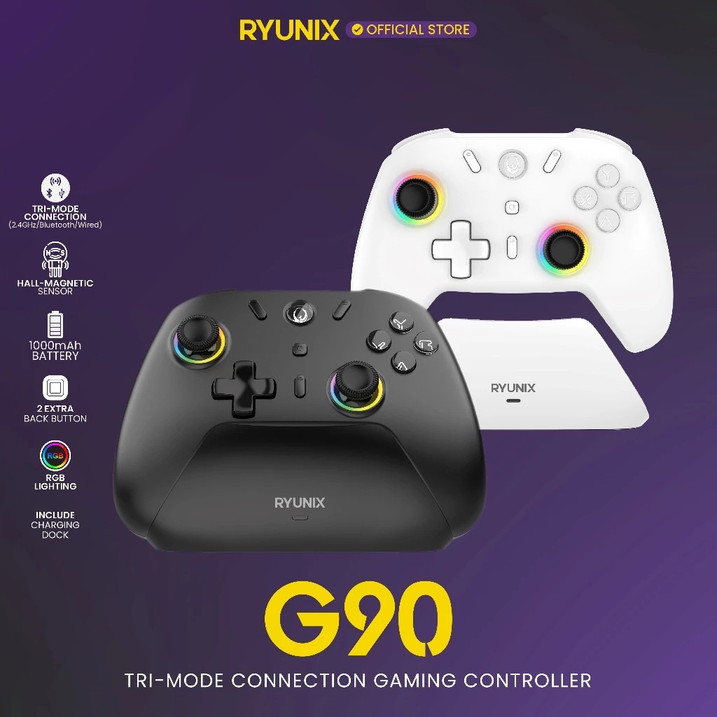 Indigital Trading Sades Ryunix Tri-Mode Gaming Controller G90