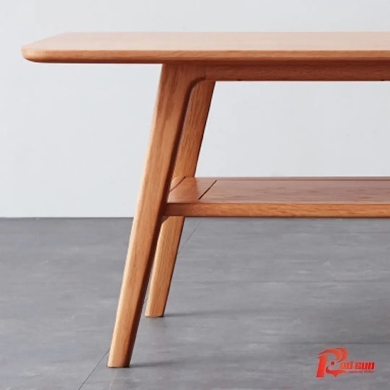 Meja Kopi Kayu Solid Gaya Nordic 3