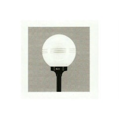 Lampu taman pilar bulat