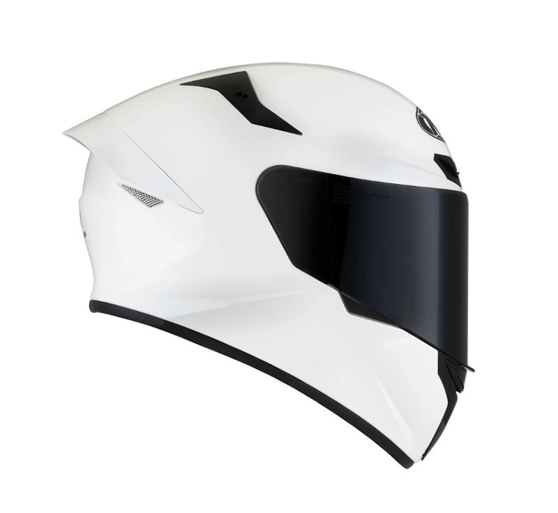 KYT TT Course Plain (Vision Clear) White 3