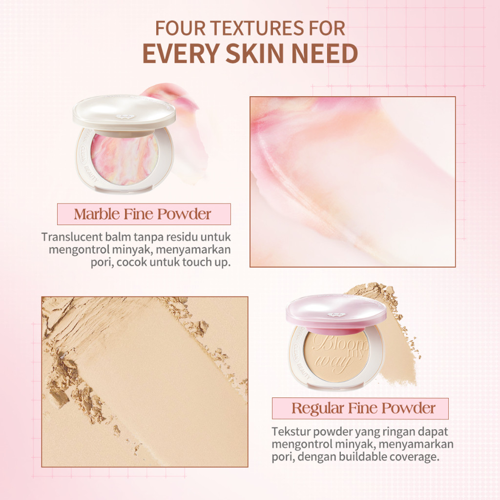 Bloomatte Fine to Refine Compact Powder 05 Pink Marble 4