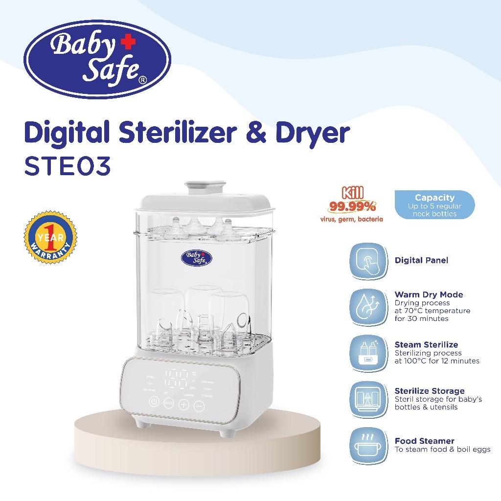 BabySafe Digital Sterilizer & Dryer  2
