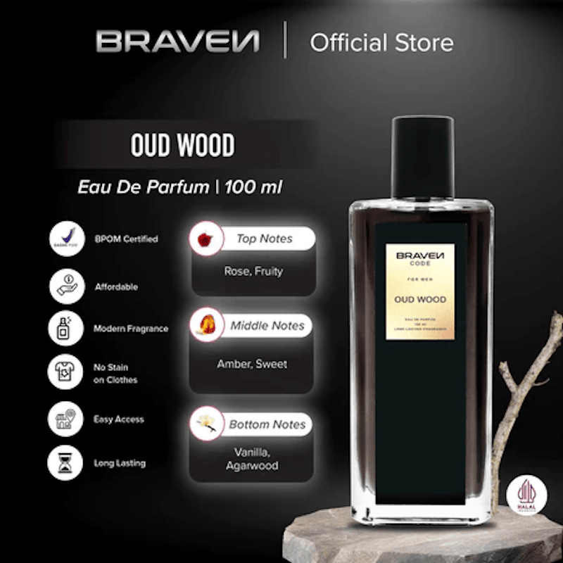 Braven Code Eau De Parfum Oud Wood 3