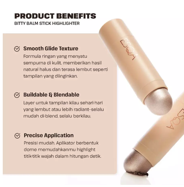 Bitty Balm Stick Highlighter Snow 3