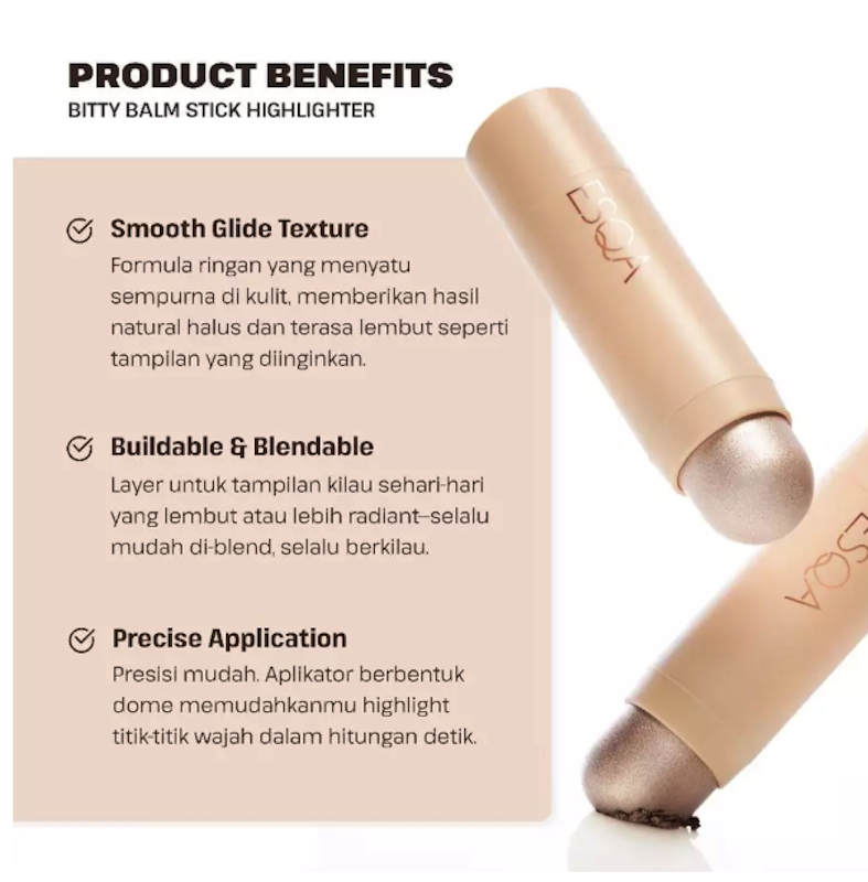 Bitty Balm Stick Highlighter Snow 3