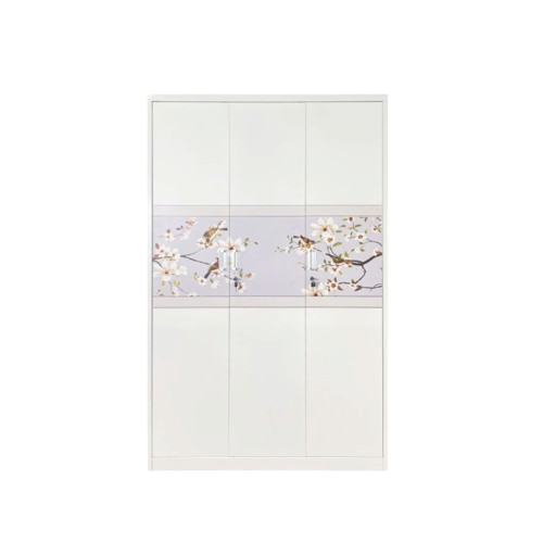 SAPPORO BOLOGNA Lemari Pakaian Besi 3 Pintu