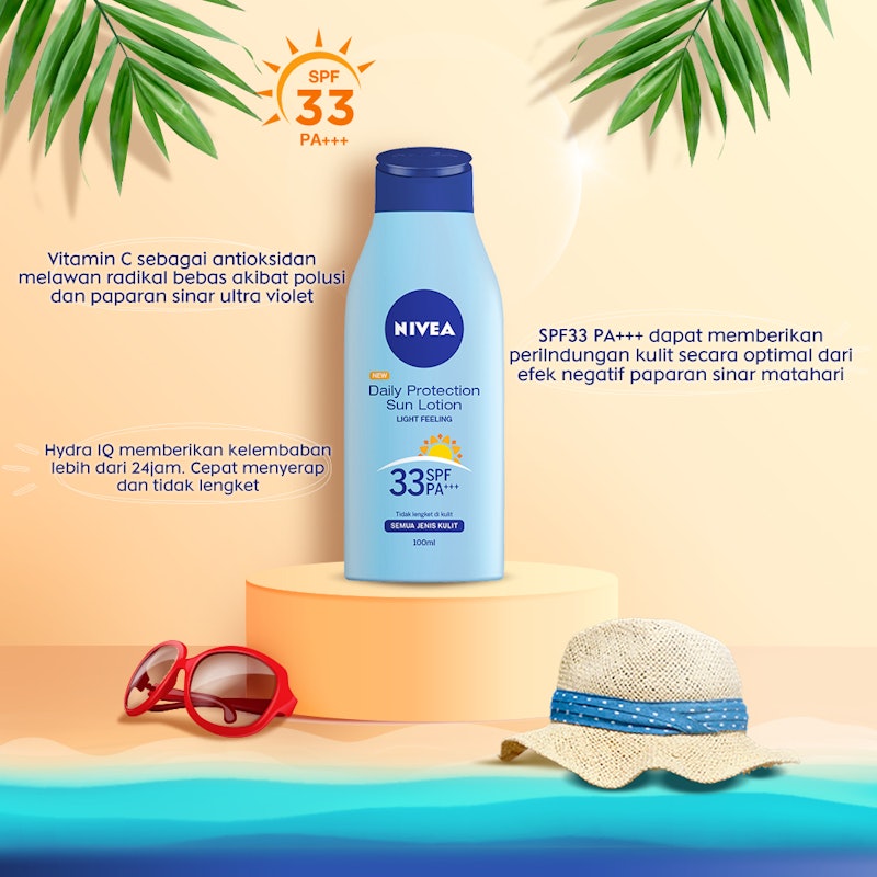 Nivea Sun Daily Protection Sun Lotion Light Feeling SPF 33 5