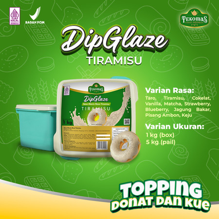 Tekomas Kakao Indonesia Tekomas Dip Glaze Tiramisu