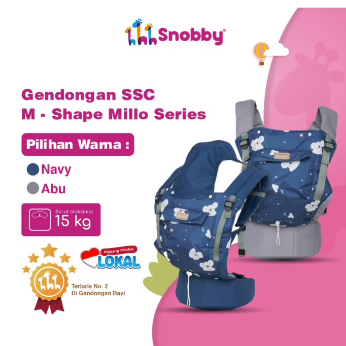 Dialogue Group SNOBBY Gendongan SSC M-Shape Millo Series  SBG9141