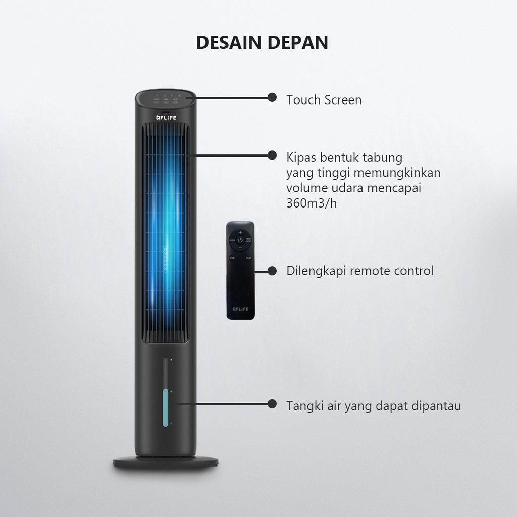 FLIFE Air Cooler Tower Fan 3