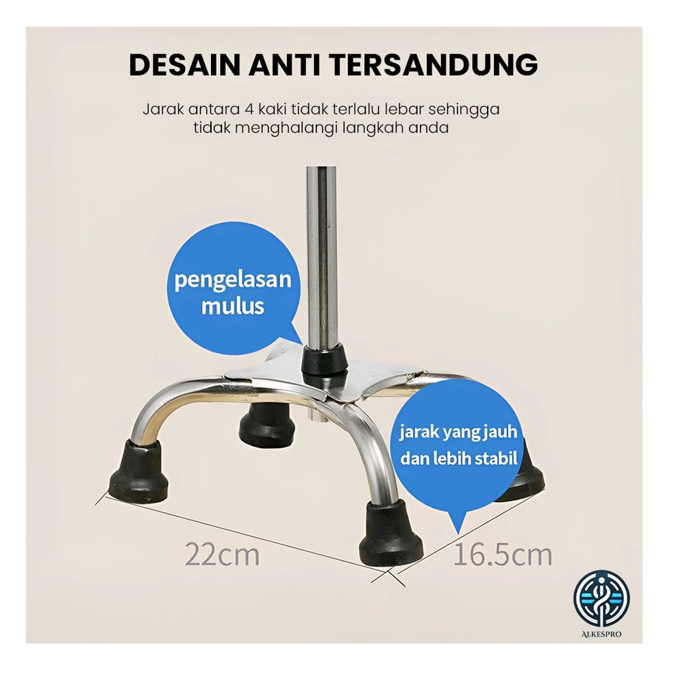  ALKESPRO Tongkat Kaki 4 