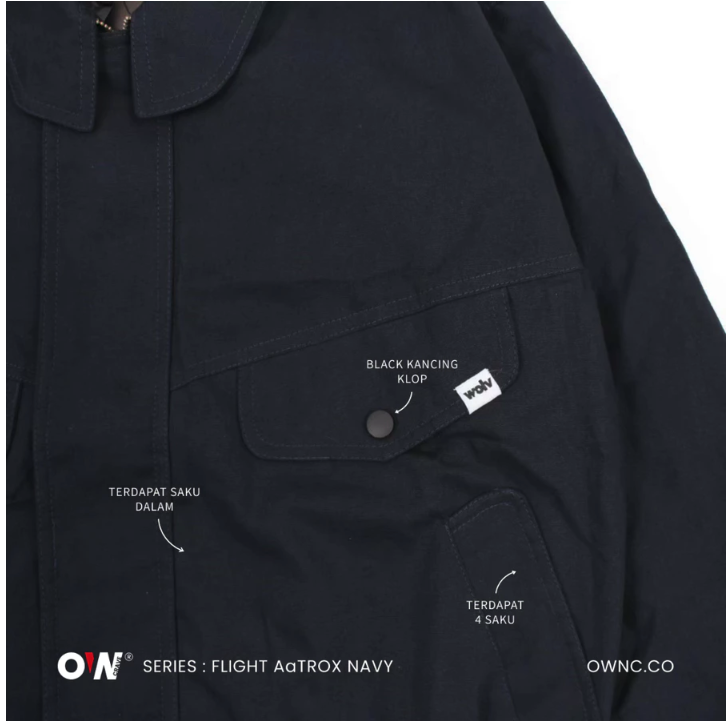 Wolv Jaket Bomber Canvas Premium 4