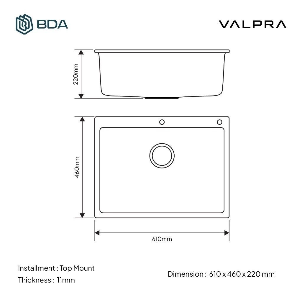 Valpra Kitchen Sink V GE 6146