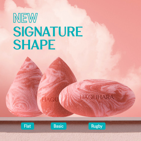 Hara Gema Dharma Haquhara Pebble Terracotta Makeup Sponge Rugby