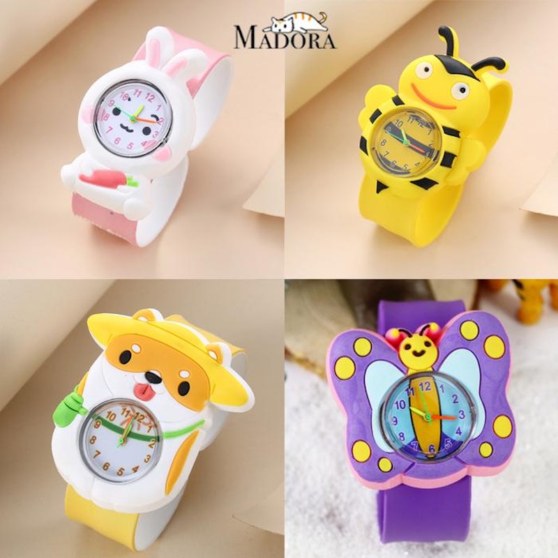 Madora Jam Tangan Anak Analog Rubber 3D Karakter Kartun Lucu 4