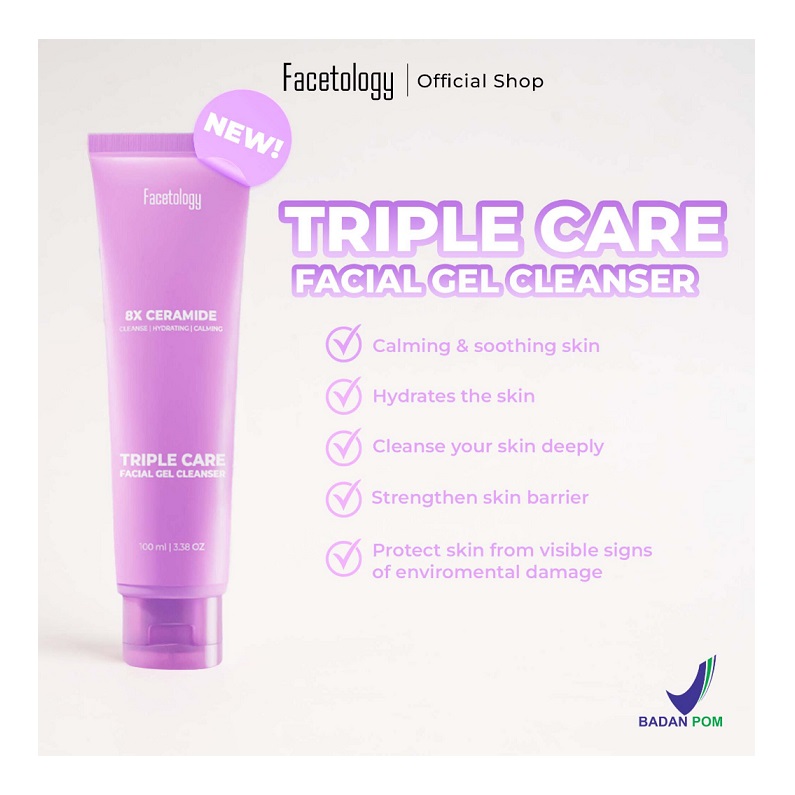 Facetology Innovation Technology Facetology Real Oat Triple Care Facial Gel Cleanser