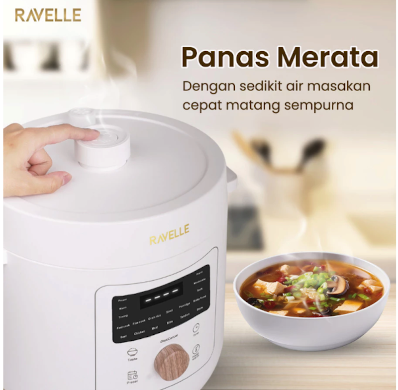Ravelle Digital Pressure Cooker 6 L 4