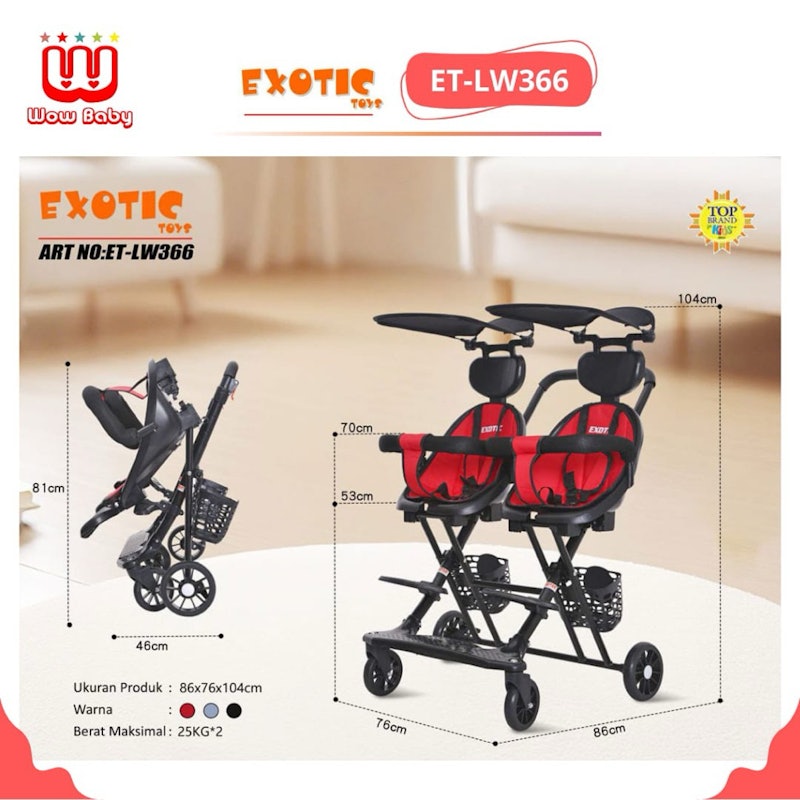 Exotic Twin Magic Stroller 3