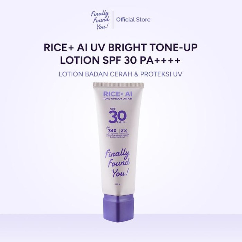 Finally Found You! RICE+ AI UV Bright Tone-Up Lotion SPF 30 PA++++ 5