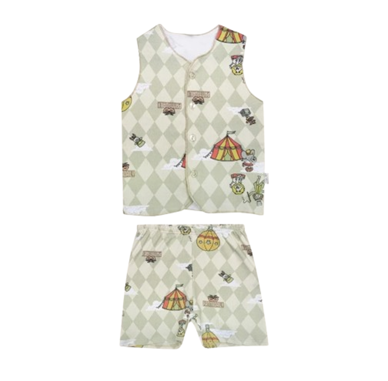 Bohopanna Panna Sleeveless Set Baby Print 1