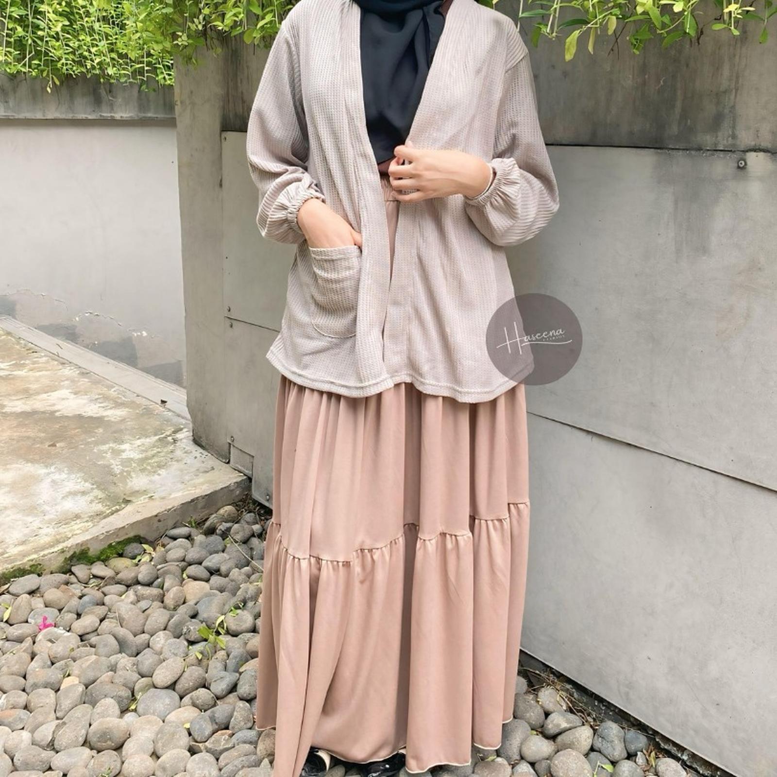  Haseena Cardigan Polos Ayra Outer Wafle