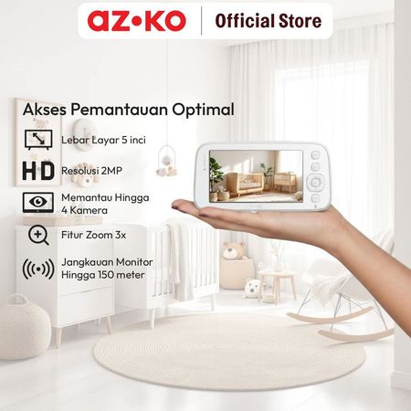 Krisbow Indonesia Krisbow® Sync Smart Baby Camera Set with Monitor