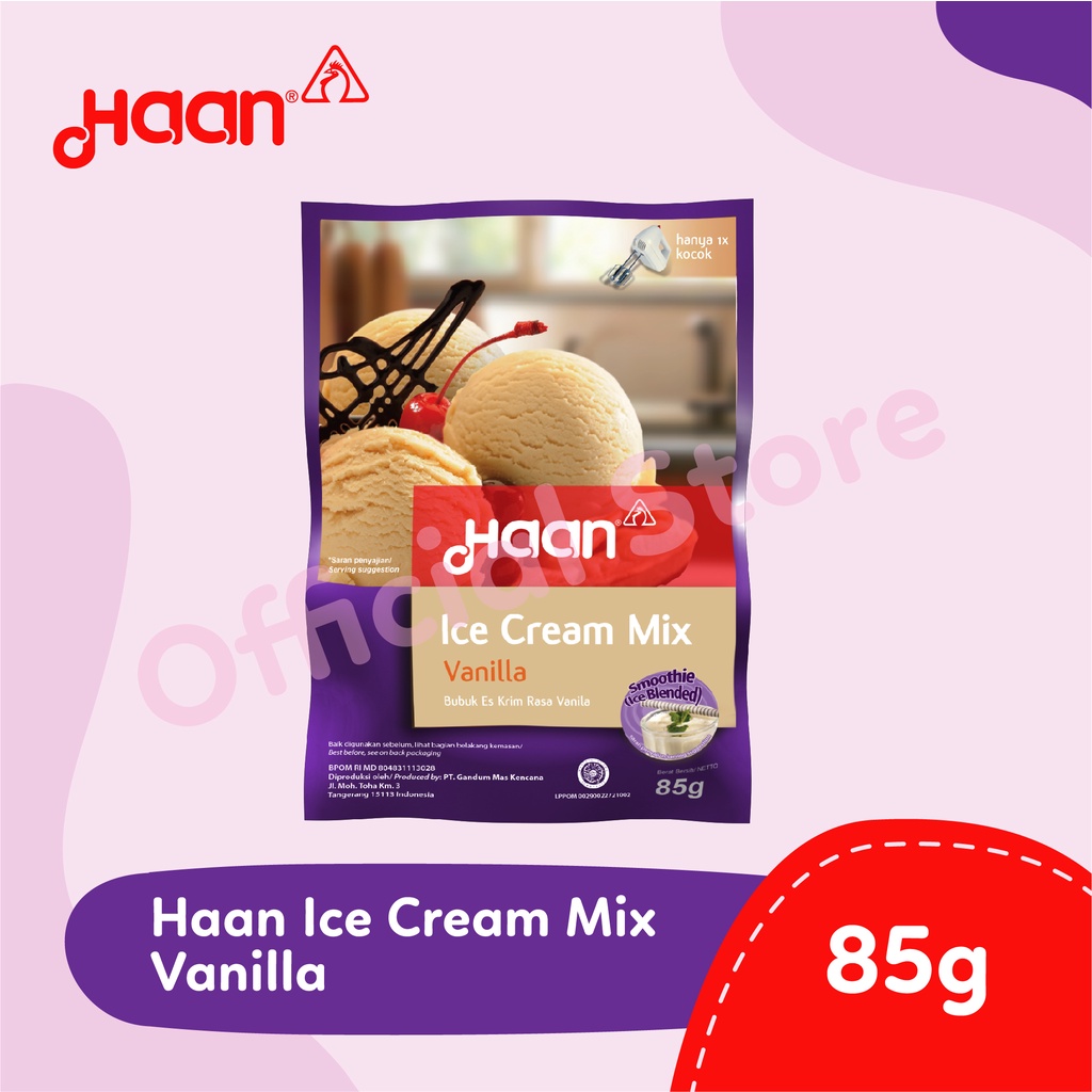 Gandum Mas Kencana Haan Ice Cream Mix Vanilla