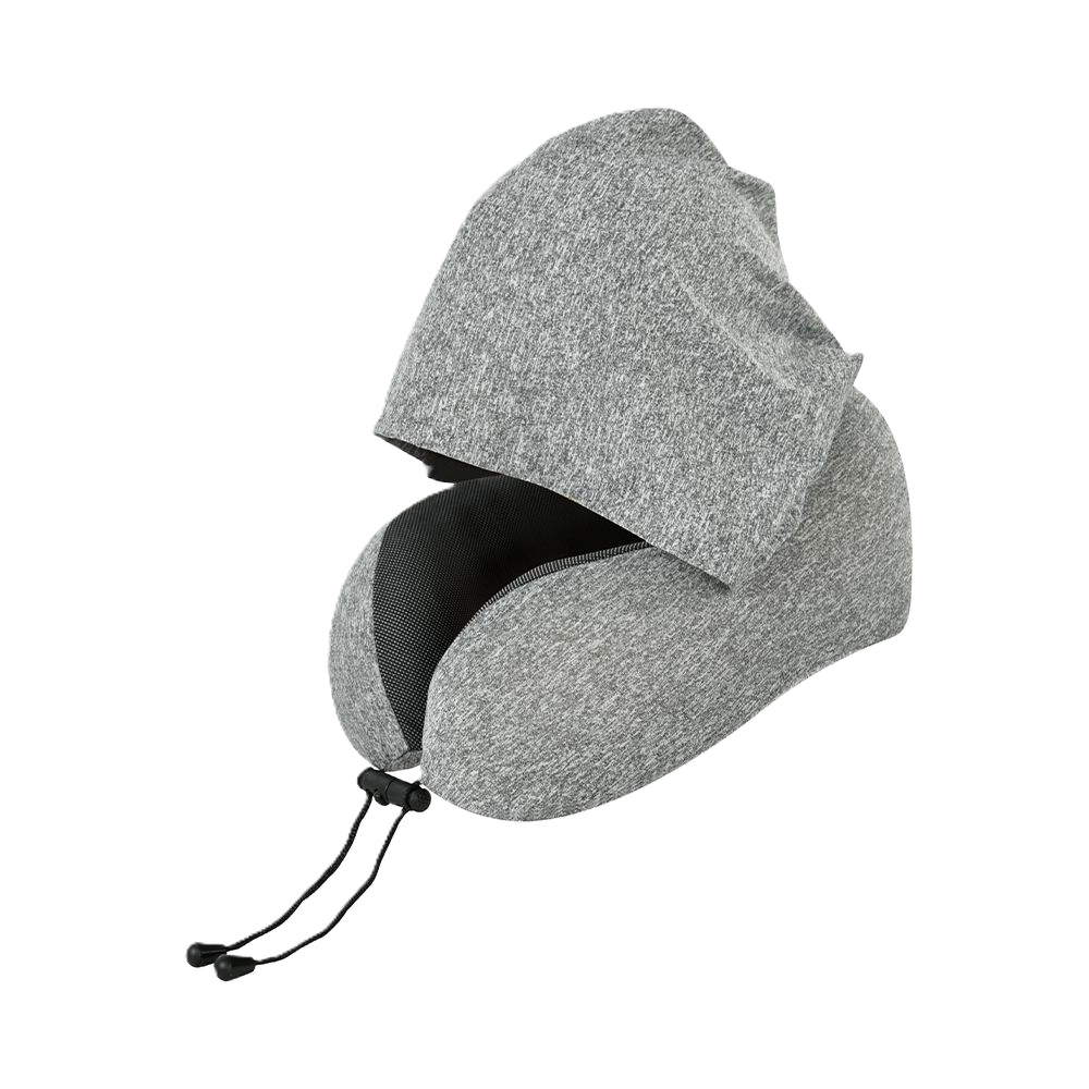 AZKO Passport Bantal Leher Memory Foam dengan Hoodie  1