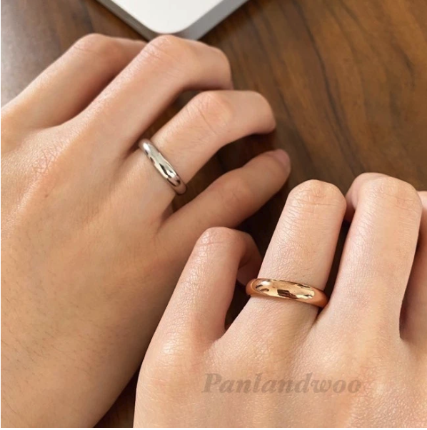 Panlandwoo Cincin Titanium Wanita Penny
