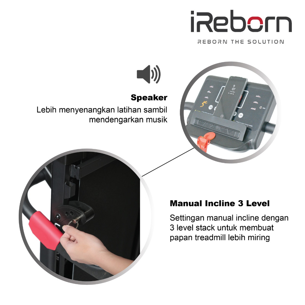 iReborn Venio Motorized Treadmill 2