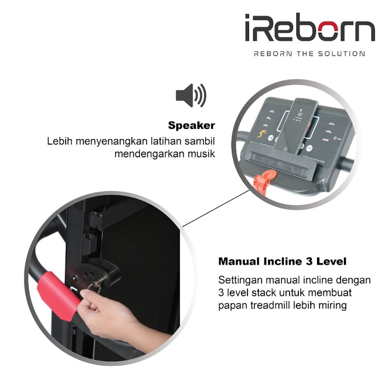 iReborn Venio Motorized Treadmill 2