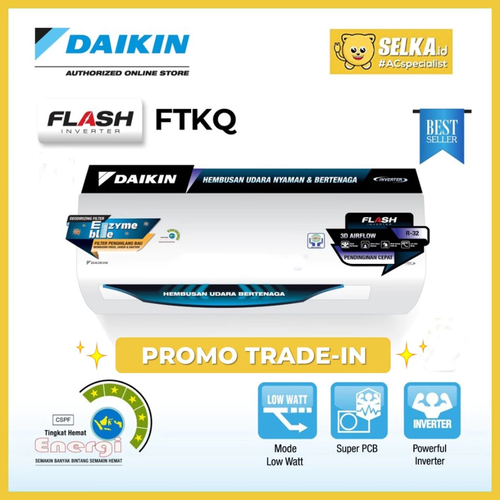 Daikin Daikin AC 1 PK Split Flash Inverter FTKQ25UVM4