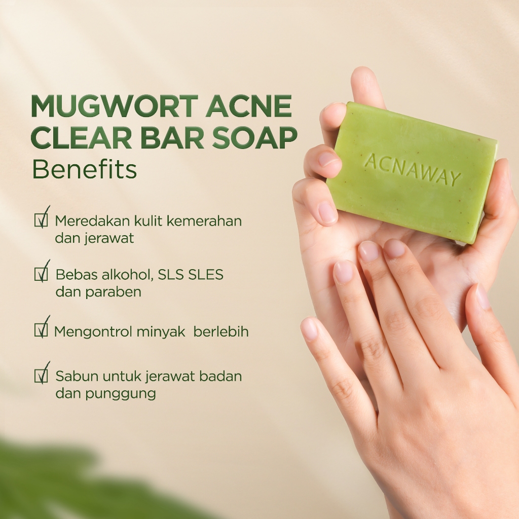  ACNAWAY Mugwort Acne Clear Bar Soap