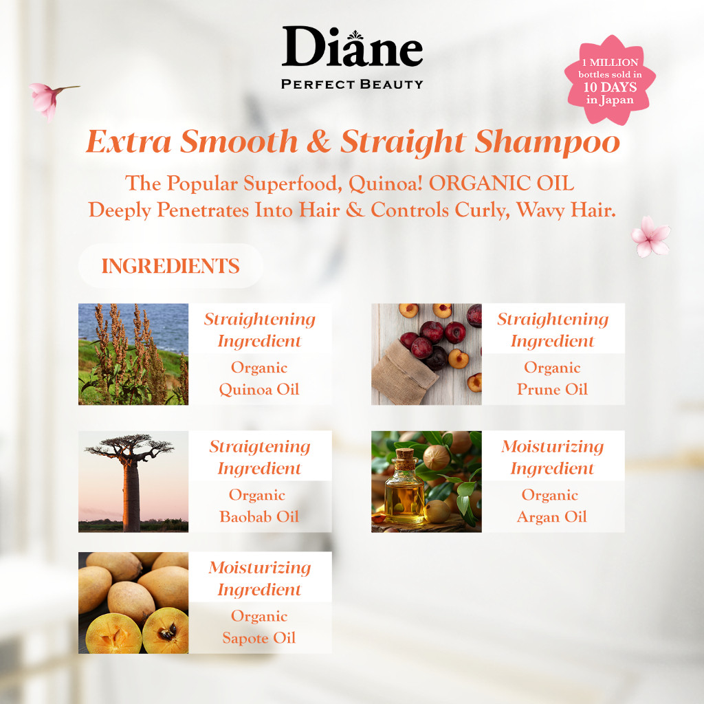 Moist Diane Extra Smooth & Straight Shampoo 4