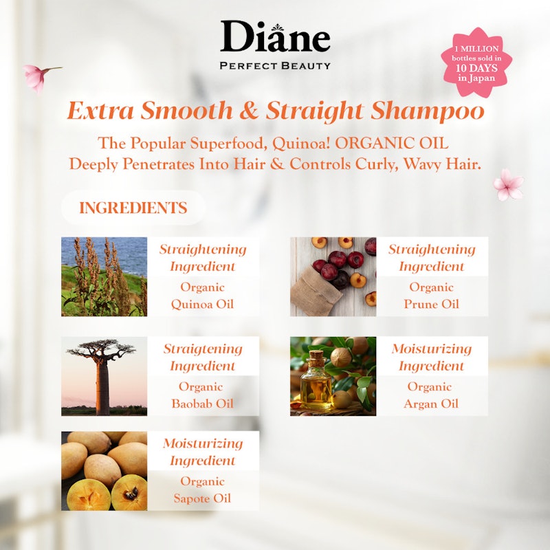 Moist Diane Extra Smooth & Straight Shampoo 4