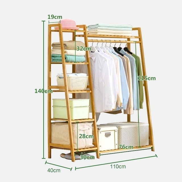 Dejavu  Rak Gantungan Baju Tempat Penyimpanan Serbaguna Stand Hanger HSH202