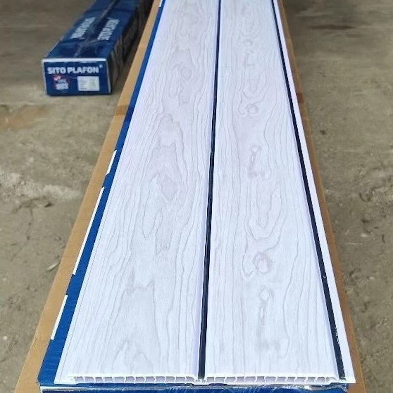 Sito Plafon Motif Serat Kayu Putih 3