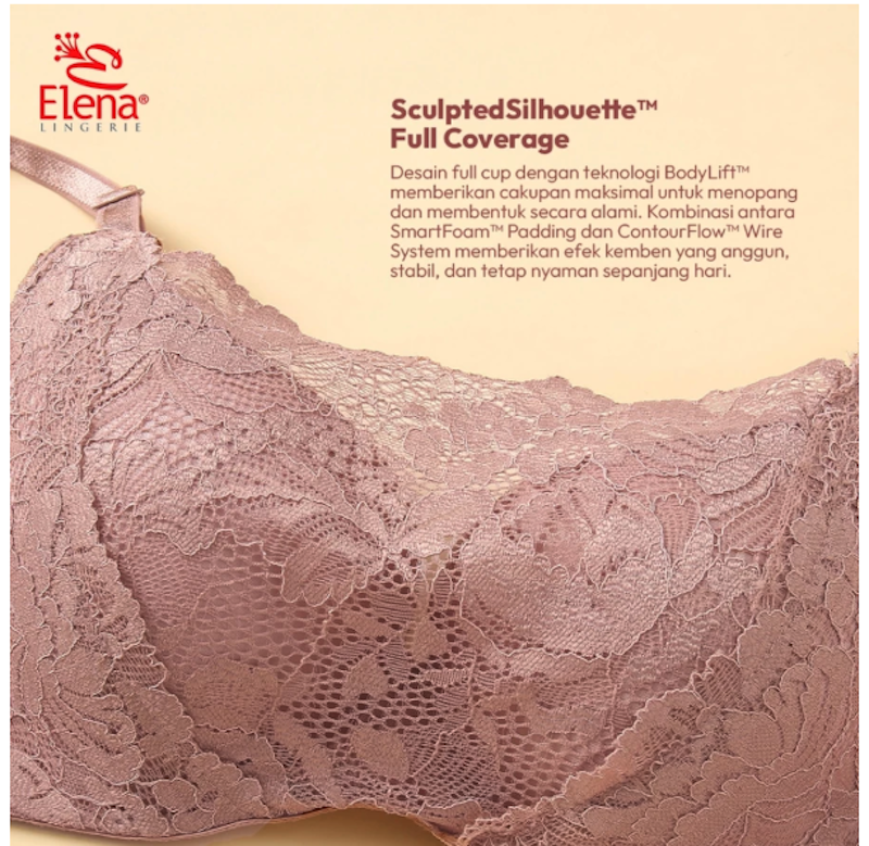 Elena Bra Kawat Full Cup Renda Kemben 5