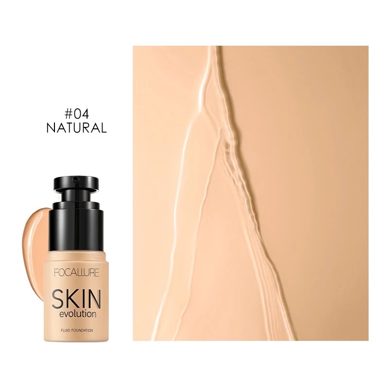 FCL Internasional Indonesia FOCALLURE Skin Evolution Fluid Foundation  #04 Natural