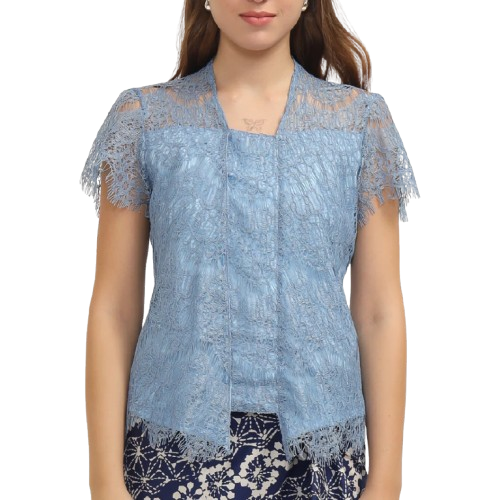  Bhatara Batik Kebaya Wanita Lace Lengan Pendek