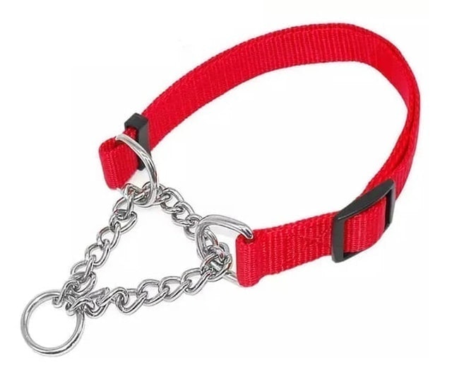 Kalung Anjing Nilon Rantai