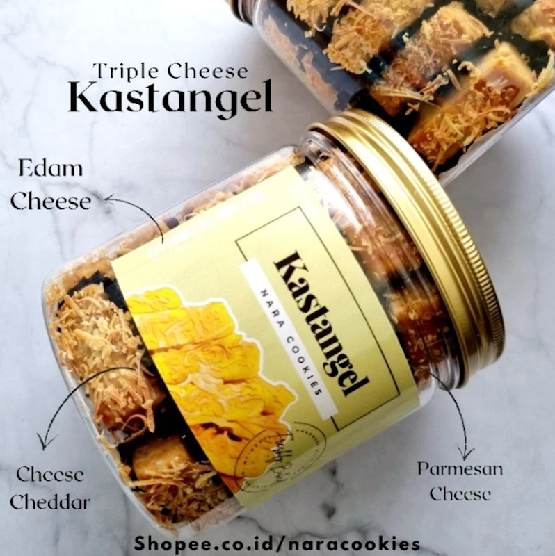 Nara Cookies Kastangel Edam Special Triple Cheese Wijsman 3