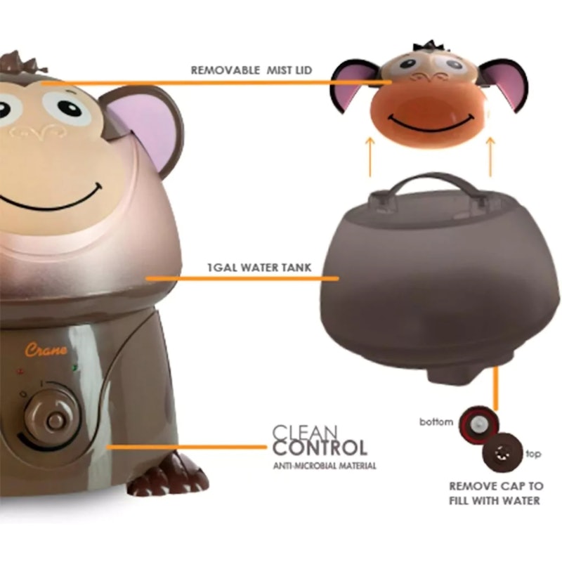 Crane Adorable Humidifier Mya the Monkey 3