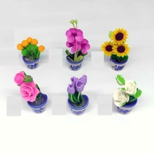  Magnet Kulkas Bunga Clay